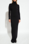 Saint Laurent BLACK Maxi turtleneck dress