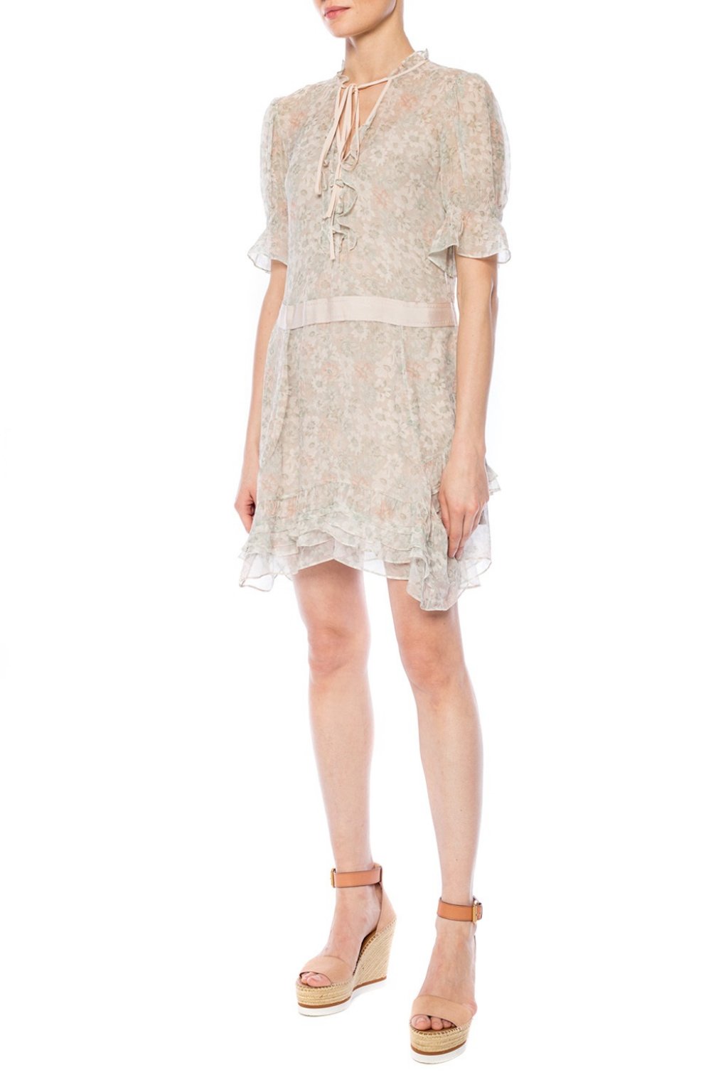 coach rose print dress