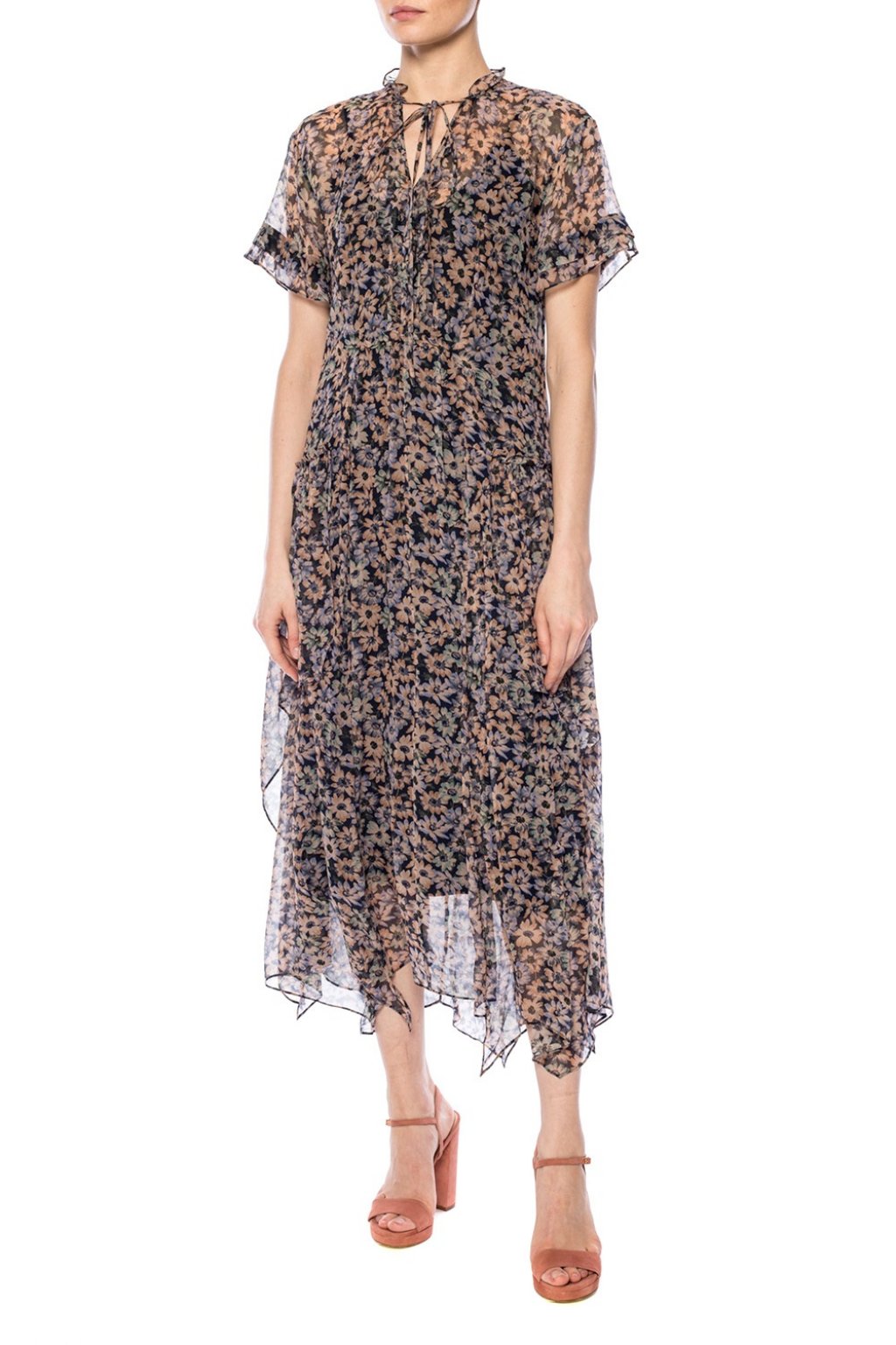 coach rose print dress