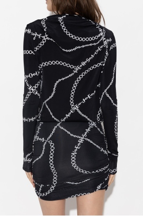 Versace Jeans Couture Sukienka z dekoltem na plecach