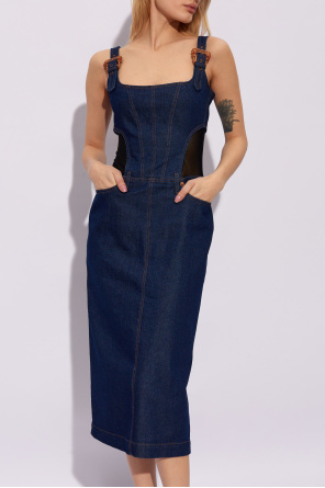 Versace Jeans Couture Denim slip dress