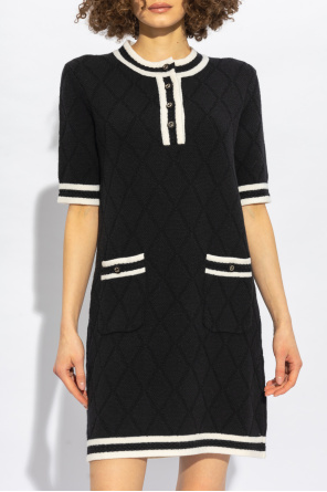 Gucci Quilted wool dress