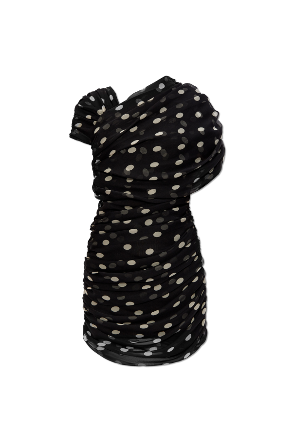 Saint Laurent Silk dress with polka dot pattern