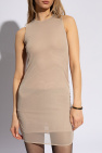 Saint Laurent beige Short tulle dress