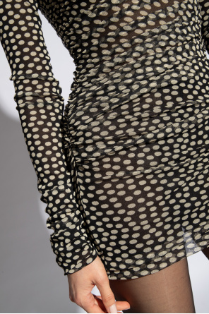 Saint Laurent Sukienka ze wzorem w kropki