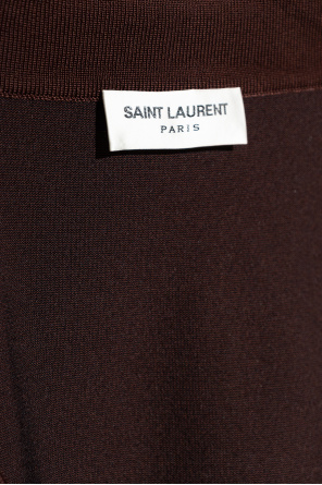 Saint Laurent Sukienka z długim rękawem