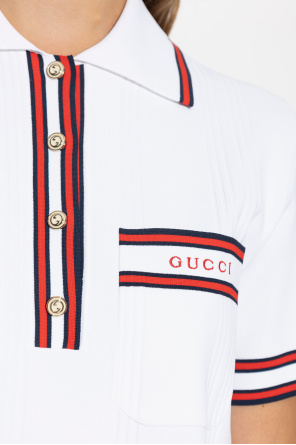 Gucci Sukienka z kołnierzem polo