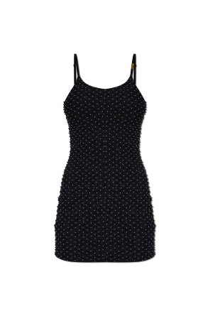 Short dress with appliqués