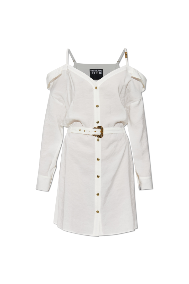 Off-shoulder dress od Versace Jeans Couture