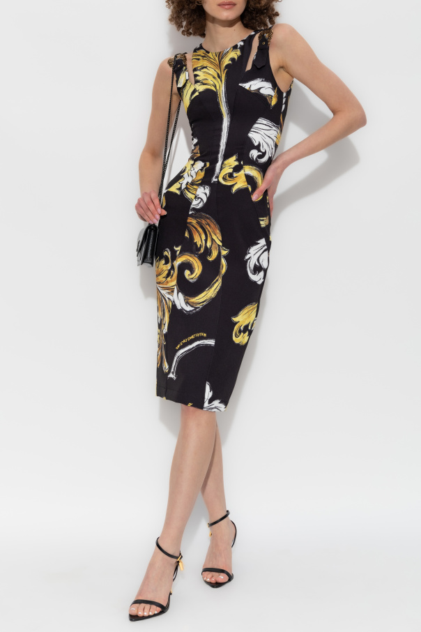 Versace Jeans Couture Vestido con estampado Outline Barocco