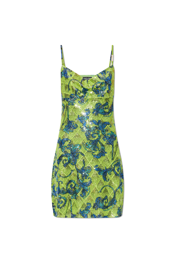 Versace Jeans Couture Paillettenkleid mit barocco-Muster