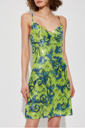 Versace Jeans Couture Paillettenkleid mit barocco-Muster