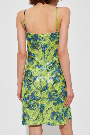 Versace Jeans Couture Paillettenkleid mit barocco-Muster
