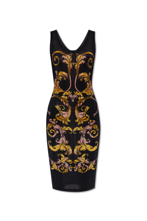 Dress with Outline Barocco print