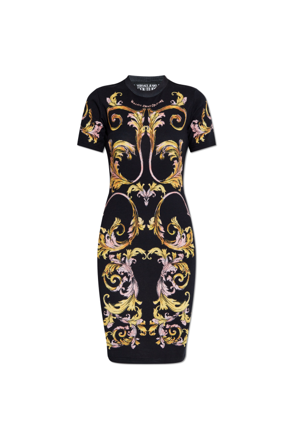 Dress with Barocco print od Versace Jeans Couture