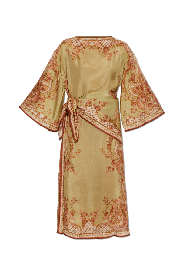 Silk dress with decorative waist tie od Zimmermann