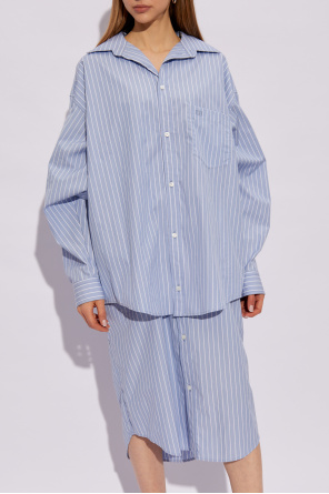 Balenciaga Double-layered shirt dress