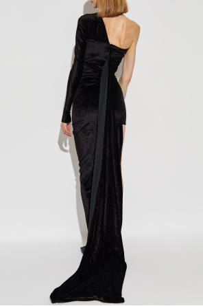 Balenciaga Długa sukienka o asymetrycznym kroju