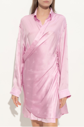 Balenciaga Silk dress in shirt style