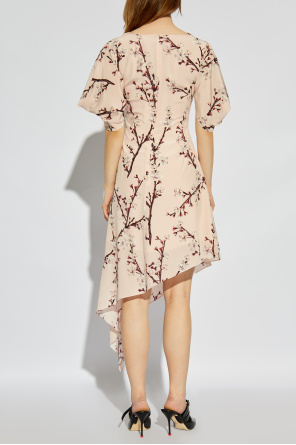 Alexander McQueen Asymmetric silk dress