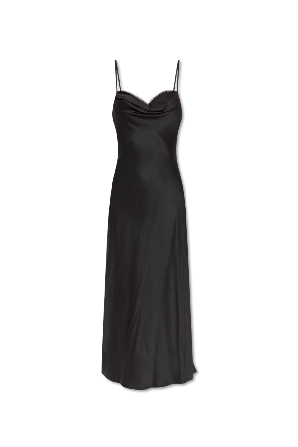 Alexander McQueen Jedwabna sukienka na ramiączkach