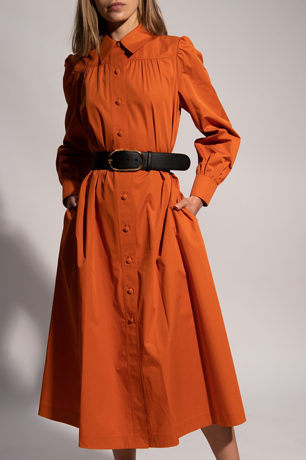 Orange Belted dress Tory Burch - Vitkac TW