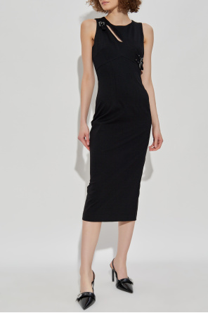 Versace Jeans Couture Vestido con aplicación decorativa y abertura