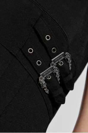 Versace Jeans Couture Vestido con aplicación decorativa y abertura