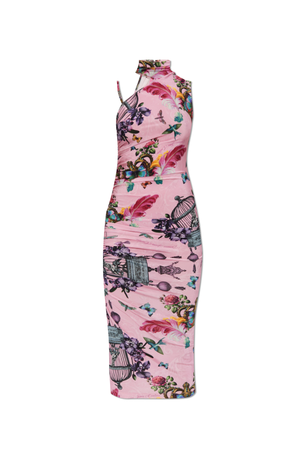 Dress with colorful print od Versace Jeans Couture