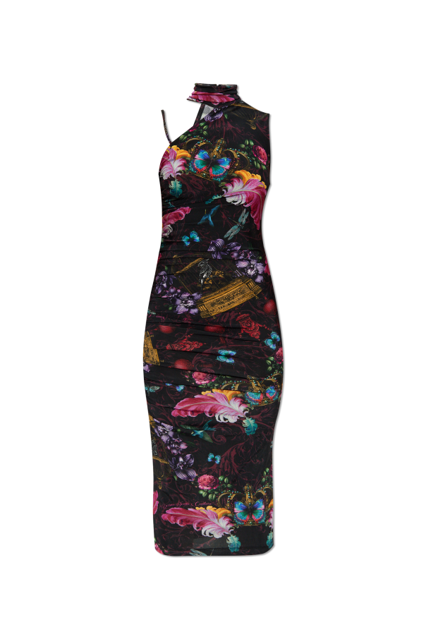 Dress with colorful print od Versace Jeans Couture