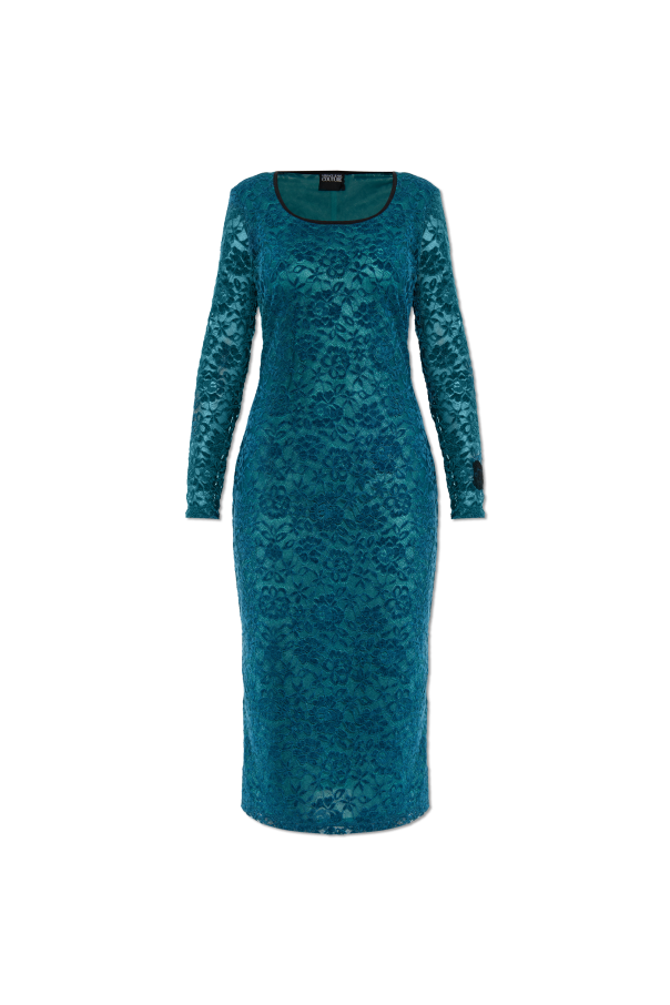 Lace dress with long sleeves od Versace Jeans Couture
