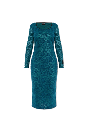 Vestido de encaje con mangas largas