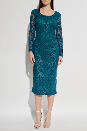 Versace Jeans Couture Lace dress with long sleeves