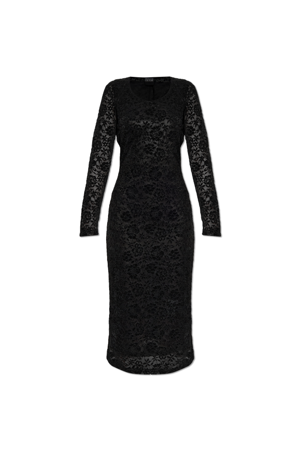 Lace dress with long sleeves od Versace Jeans Couture