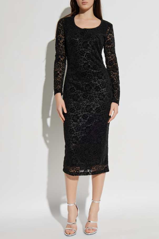 Versace Jeans Couture Lace dress with long sleeves