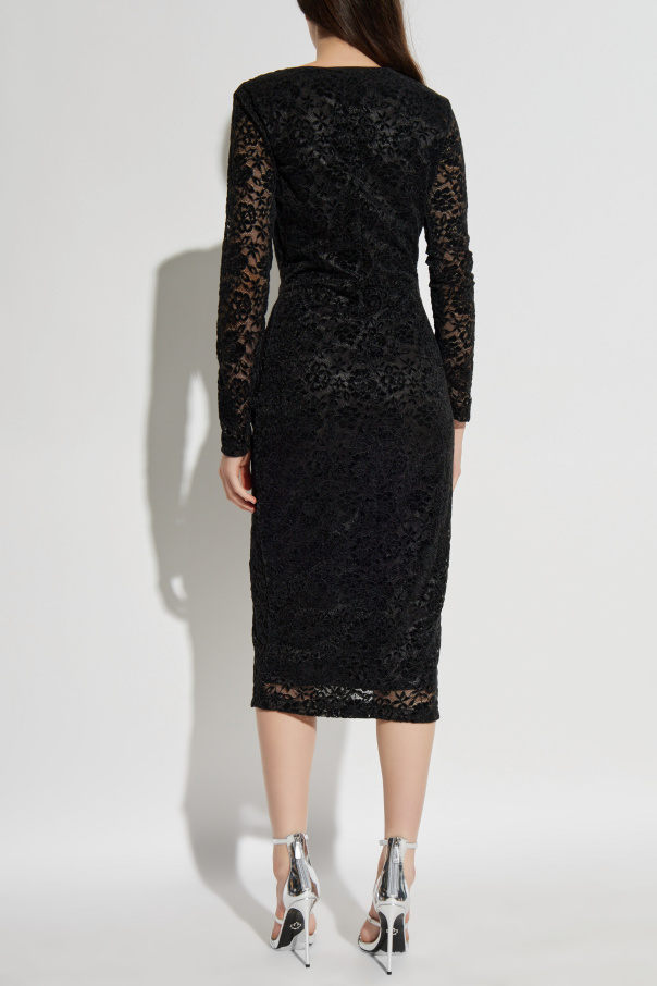 Versace Jeans Couture Lace dress with long sleeves