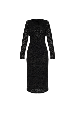 Lace dress with long sleeves