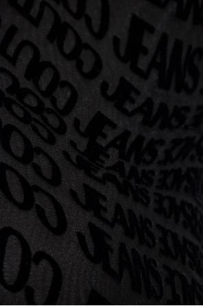 Versace Jeans Couture Vestido con monograma y acabado aterciopelado