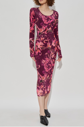 Versace Jeans Couture Sukienka z nadrukiem `Barocco`