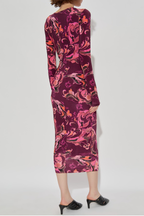 Versace Jeans Couture Sukienka z nadrukiem `Barocco`