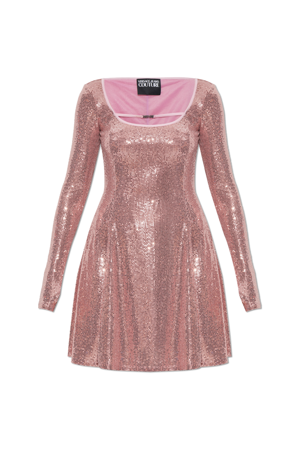 Dress with shimmering sequins od Versace Jeans Couture
