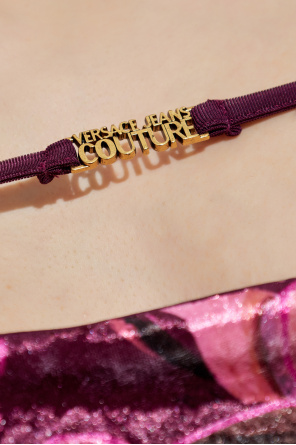 Versace Jeans Couture Velvet dress with long sleeves