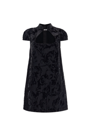 Vestido con estampado aterciopelado