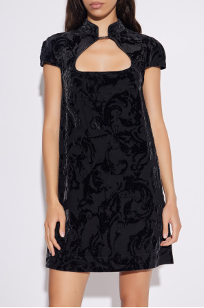 Versace Jeans Couture Dress with a velvet pattern