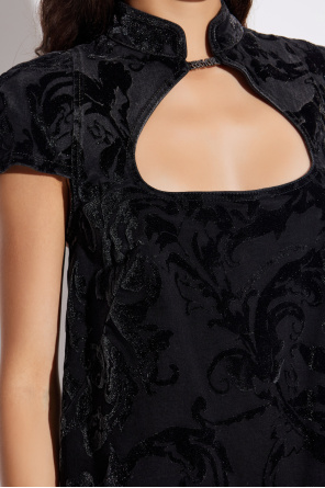Versace Jeans Couture Dress with a velvet pattern