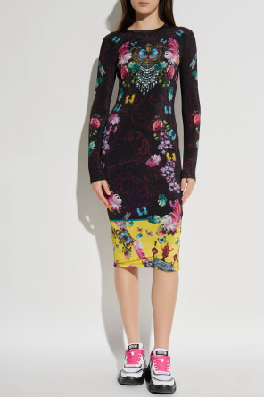 Versace Jeans Couture Sukienka z nadrukiem