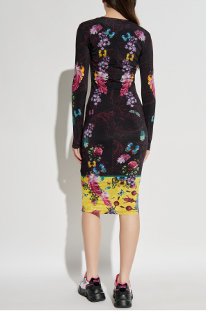 Versace Jeans Couture Sukienka z nadrukiem