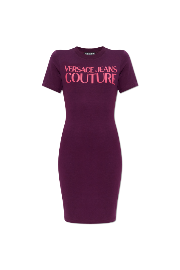 Dress with printed logo od Versace Jeans Couture