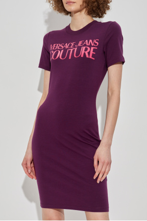 Versace Jeans Couture Vestido con logo estampado