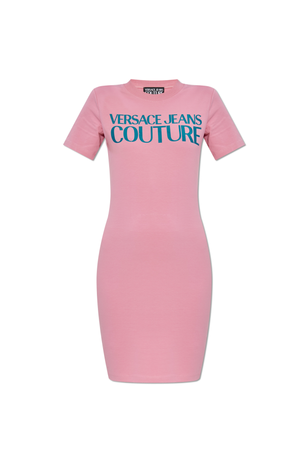 Dress with printed logo od Versace Jeans Couture